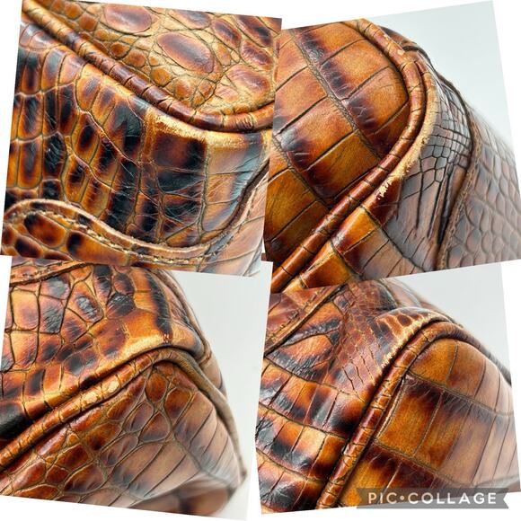 Vintage Brahmin Paris Barrel Purse & Whitney Wallet Set - Picture 13 of 14